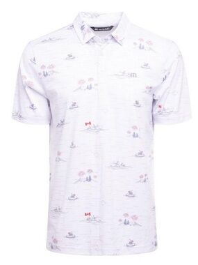Travis Mathew Mens Canadian Lake Break Short Sleeve Golf Polo Size XXL